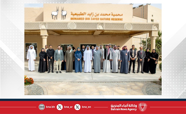 وزير النفط والبيئة يلتقي سفير دولة الإمارات العربية المتحدة لدى مملكة البحرين في محمية محمد بن زايد الطبيعية